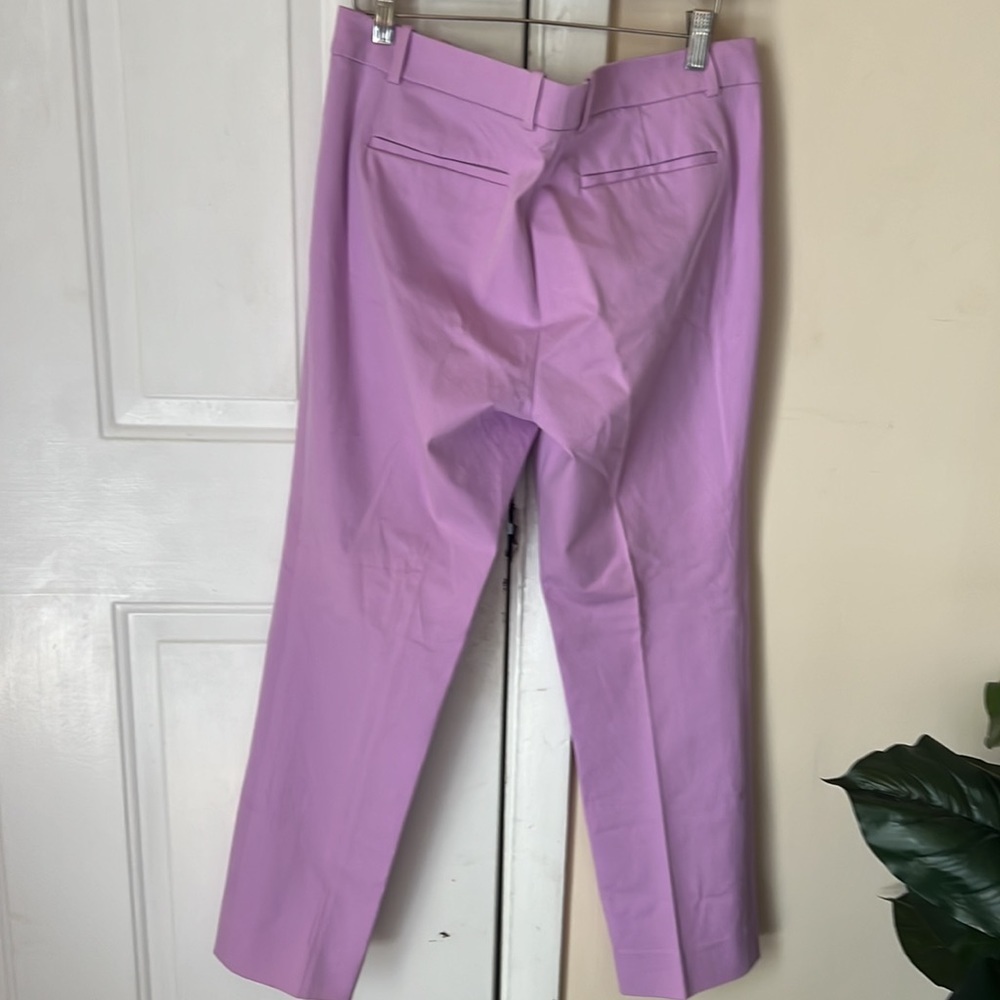 J Crew Maddie Straight Leg Pant Purple Dress Pants Size 12P - Picture 6 of 7